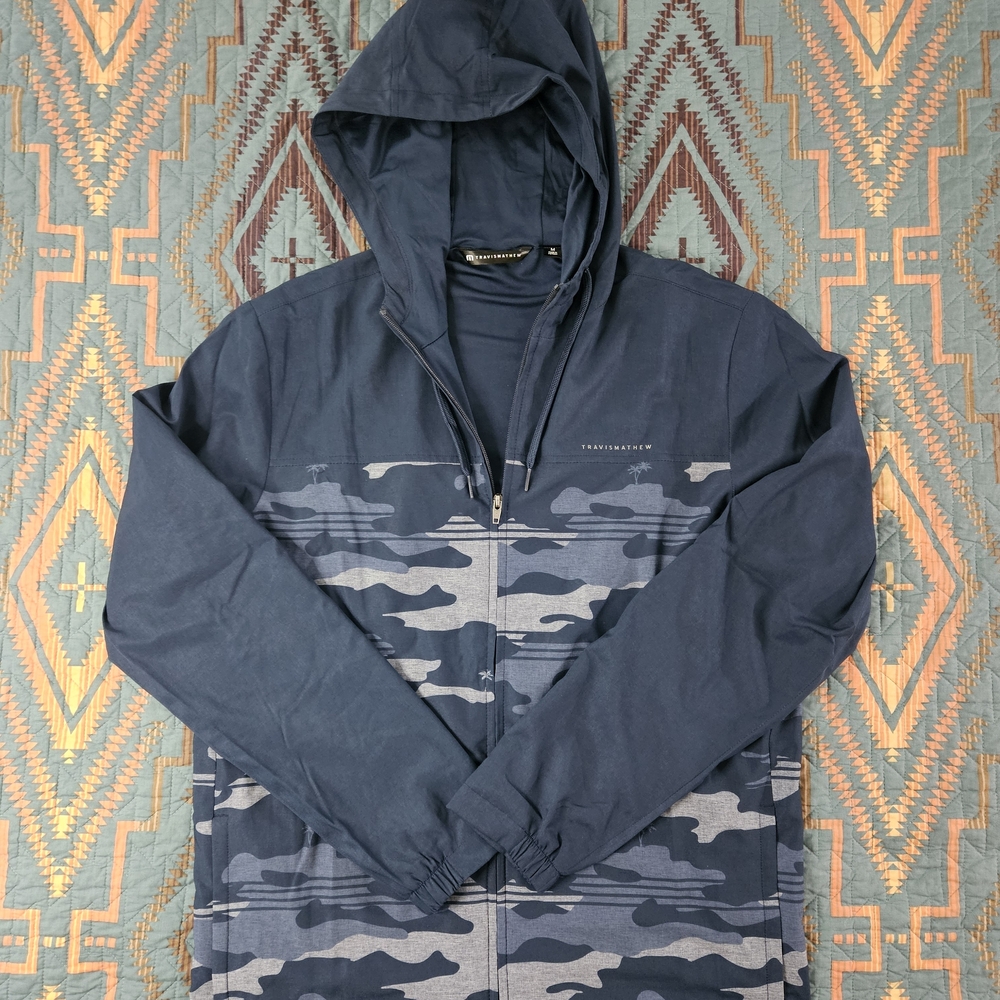 Travis Mathew Camo‎ Tech Full Zip Hoodie. Like New